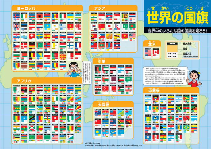 世界の国旗作品写真